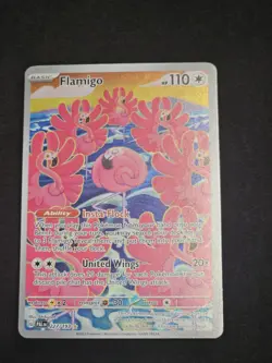 PokÃ©mon Card TCG Flamigo 227/193 Holo Illustration Rare Paldea Evolved Art NM/LP - Image 2
