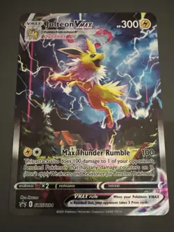 Pokemon Card Jolteon Vmax SWSH184 SWSH Promo Jumbo Alt Art Near Mint - Image 3