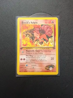 Brock's Vulpix 37/132  LP Gym Challenge First Edition, Vintage Pokemon Cards - Image 1