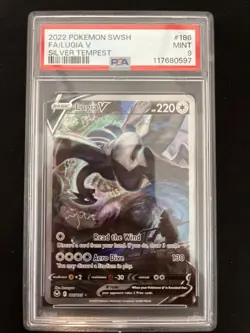 Pokemon Lugia V 186/195 Silver Tempest Alt Art TCG PSA 9  - Image 1
