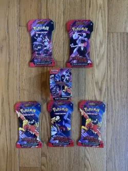 Pokémon Destined Rivals 6-Pack Booster Bundle, And 5 Sleeved Booster Packs - Image 1