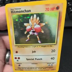 Hitmonchan 7/102 Holo 1999 WOTC Pokémon TCG Card Base Set - Image 1