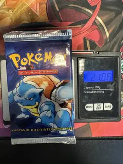 Pokemon Blastoise Base Set Booster Pack Sealed 1999 (HEAVY) - Image 1