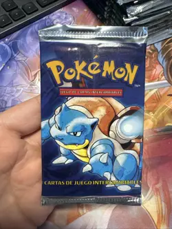 Pokemon Blastoise Base Set Booster Pack Sealed 1999 (HEAVY) - Image 5