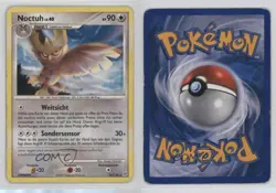 Noctowl German Pokémon Diamond & Pearl Base Set #34 2007 15fy - Image 3