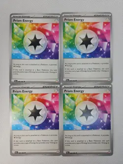 4x Prism Energy Near Mint Black Bolt White Flare Pokemon TCG - Image 1