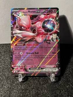 Team Rocket's Mewtwo Ex Holo Double Rare 081/182  Pokemon - Destined Rivals NM - Image 3