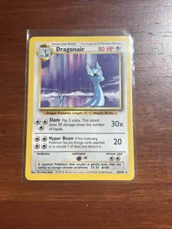 1999 Pokemon Base Set Dragonair 18/102 Rare Card - Image 3