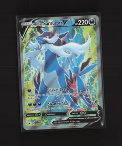 Hisuian Samurott V 176/189 Astral Radiance Full Art Holo Ultra Rare Pokemon Card - Image 2