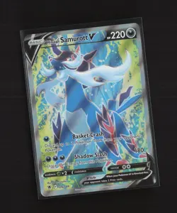 Hisuian Samurott V 176/189 Astral Radiance Full Art Holo Ultra Rare Pokemon Card - Image 9