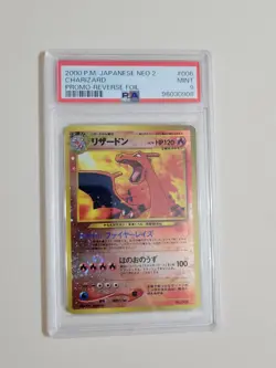 Charizard - Pokemon Japanese Neo 2 Premium File Promo #6 - Mint PSA 9 - Image 7