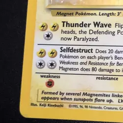 Magneton Base Set Unlimited Holo Rare Card 9/102 WOTC Vintage Pokemon TCG - Image 16