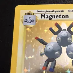 Magneton Base Set Unlimited Holo Rare Card 9/102 WOTC Vintage Pokemon TCG - Image 2