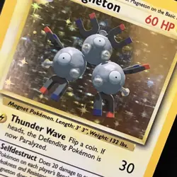 Magneton Base Set Unlimited Holo Rare Card 9/102 WOTC Vintage Pokemon TCG - Image 6