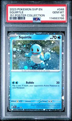 2023 Pokemon SVP PSA 10 Squirtle 151 Poster Collection English Promo 048 - Image 4