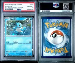 2023 Pokemon SVP PSA 10 Squirtle 151 Poster Collection English Promo 048 - Image 6