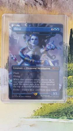 MTG Final Fantasy Secret Lair Shiva Subtlety Rare Bonus Card Rainbow Foil NM - Image 1