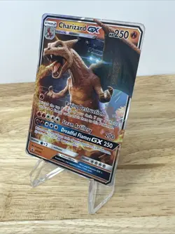 Charizard GX SM195 Sun & Moon Black Star Promo Holo Pokemon Card NM - Image 3