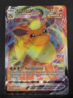 Flareon Vmax 018/203 Evolving Skies Full Art Ultra Rare Holo Card PokÃ©mon TCG NM - Image 1