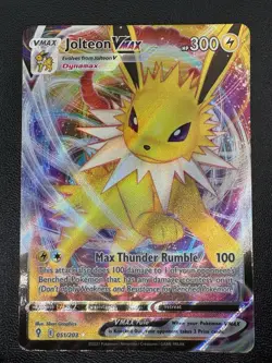 Jolteon Vmax 051/203 Evolving Skies Full Art Ultra Rare Holo Card PokÃ©mon TCG NM - Image 1