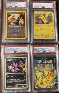LOT OF 4 PSA Graded Pokemon Cards - Image 1
