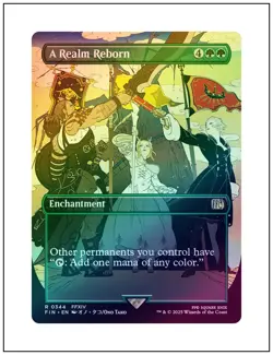 1x A Realm Reborn, Foil, Borderless Art, Final Fantasy, MTG NM - Image 1