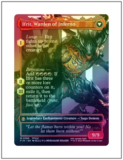 1x Clive, Ifrit's Dominant 0385, Foil, Borderless Art, Final Fantasy, MTG NM - Image 2
