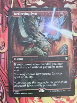 MTG English Deflecting Swat (Borderless) NM Foil Commander Masters - Image 1