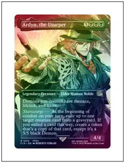 1x Ardyn, the Usurper 0315, Foil, Borderless Art, Final Fantasy, MTG NM - Image 1