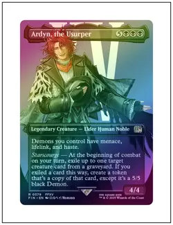 1x Ardyn, the Usurper 0379, Foil, Borderless Art, Final Fantasy, MTG NM - Image 1