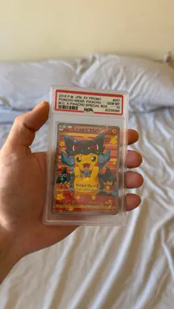 PSA 10 - Mega Charizard X Poncho-Wearing Pikachu 207/XY-P Promo - Pokemon - Image 1