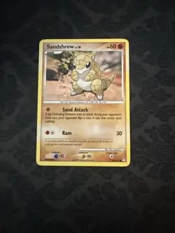 Sandshrew 96/123 Mysterious Treasures 2007 Pokemon Trading Card - Image 1