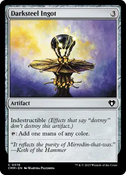 Darksteel Ingot FOIL Commander Masters PLD Artifact Common MAGIC CARD ABUGames - Image 1