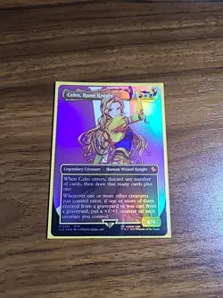 Celes, Rune Knight Borderless Foil MTG FINAL FANTASY Nm! Anime Borderless Foil - Image 1
