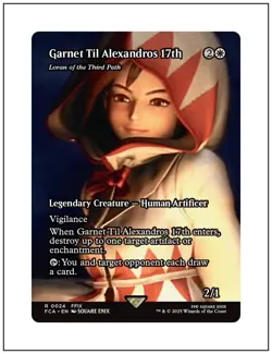 1x Garnet Til Alexandros 17th - Loran of the Third Path, Final Fantasy, MTG NM - Image 1