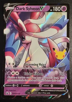 Dark Sylveon V SWSH134 Holographic Black Star Promo Pokemon TCG - Image 1