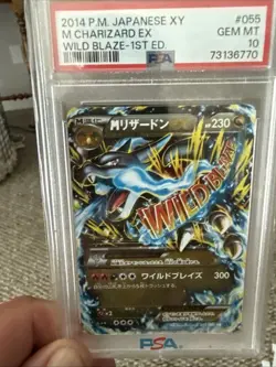 Pokemon M Charizard EX 055/080 RR 2014 1st PokÃ©mon TCG Japanese Holo Rare PSA 10 - Image 1