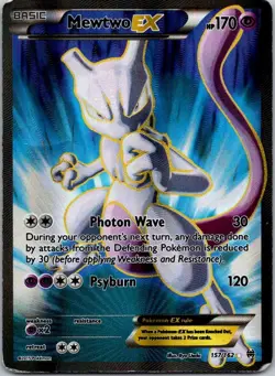 Pokemon MP Mewtwo EX 157/162 Full Art Ultra Rare XY: Breakthrough Free Shipping! - Image 1