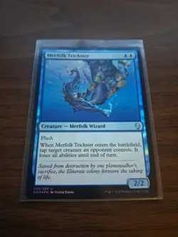 Merfolk Trickster Foil DOM NM MTG Magic the Gathering Dominaria - Image 1