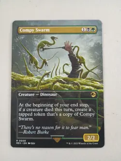 Magic The Gathering Compy Swarm Borderless 0009 REX MTG NM  - Image 1