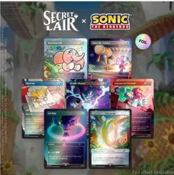 In Hand Chasing Adventure RAINBOW FOIL  Secret Lair x Sonic - Sealed MTG - Image 1