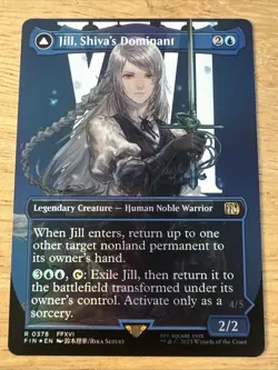 Jill, Shiva's Dominant Final Fantasy MTG NM Borderless FOIL - Image 1