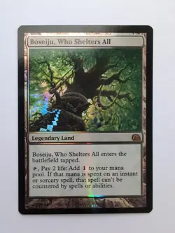 MTG Boseiju Who Shelters All (V12) From The Vault: Realms Foil Mythic 2/15 - Image 1