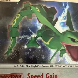 2008 POKEMON DIAMOND & PEARL LEGENDS AWAKENED #14/146 RAYQUAZA HOLO - Image 7