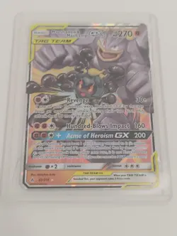 Pokemon Marshadow & Machamp GX Tag Team Holo Card - Image 1
