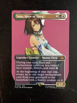 MTG Final Fantasy English Yuna, Hope of Spira Borderless 0404 Non-Foil - Image 1