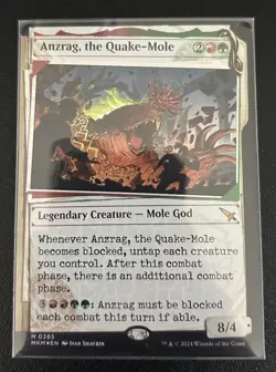 Anzrag, the Quake-Mole (Showcase) (Invisible Ink) -Foil Near Mint MTG - Image 1