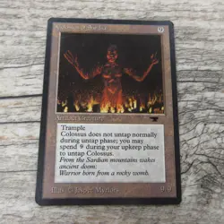 Magic The Gathering MTG Colossus Of Sardia Antiquities 1994 LP Excellent Ungrade - Image 1