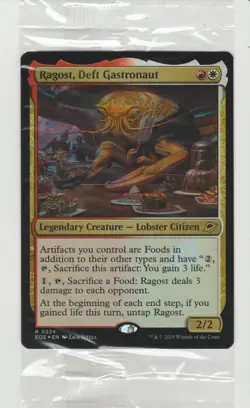 Ragost, Deft Gastronaut Prerelease Foil Rare Promo MtG Card EOE 224 Sealed - Image 1