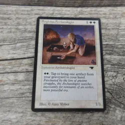Magic The Gathering MTG Argivian Archaeologist Antiquities 1994 MP Good Ungraded - Image 1